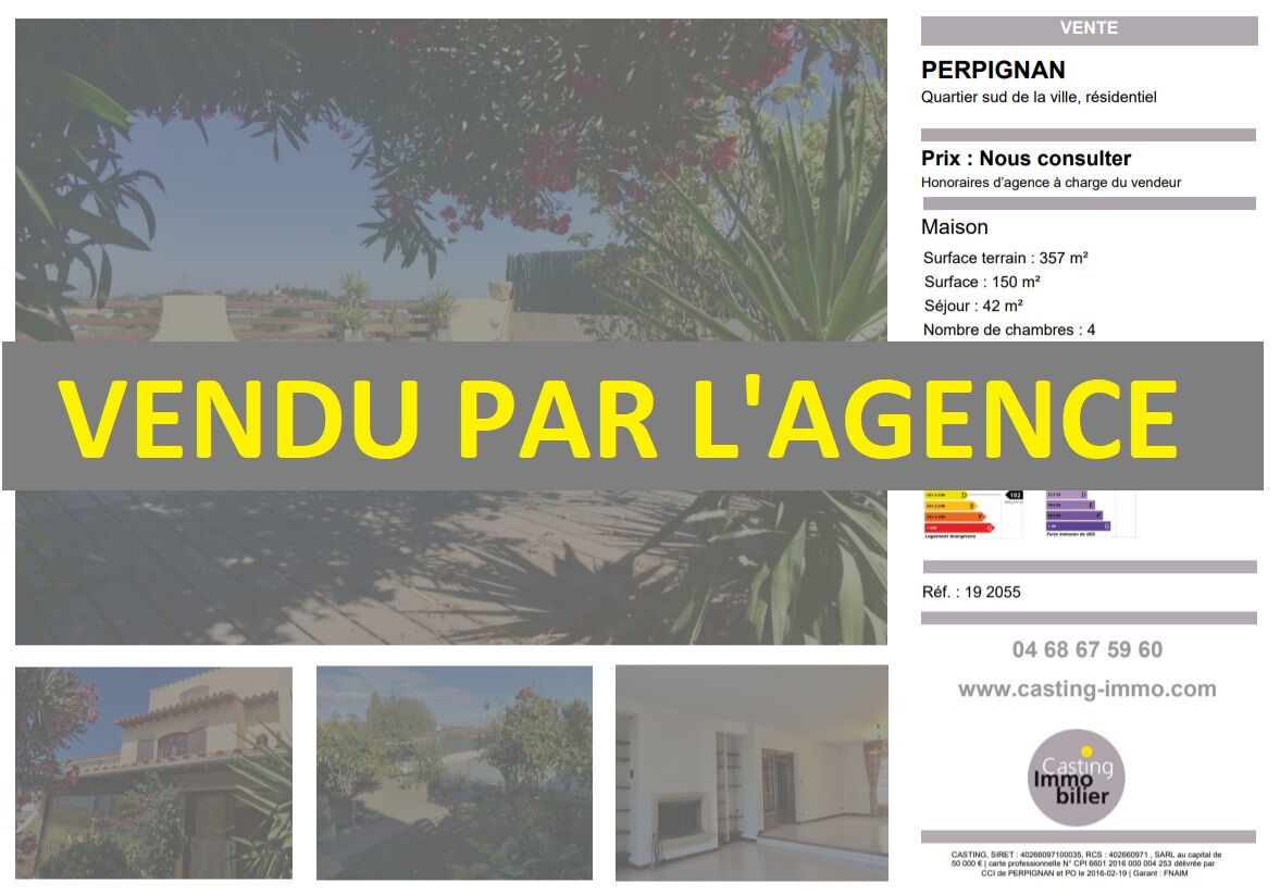 Villa / Maison  T6 à vendre Perpignan 66000