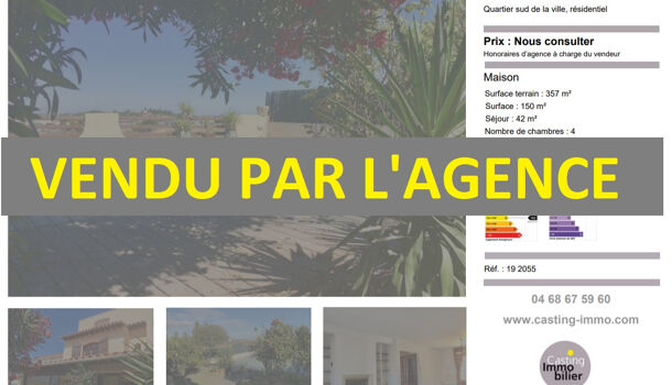 Villa / Maison 6 pièces  à vendre Perpignan 66000