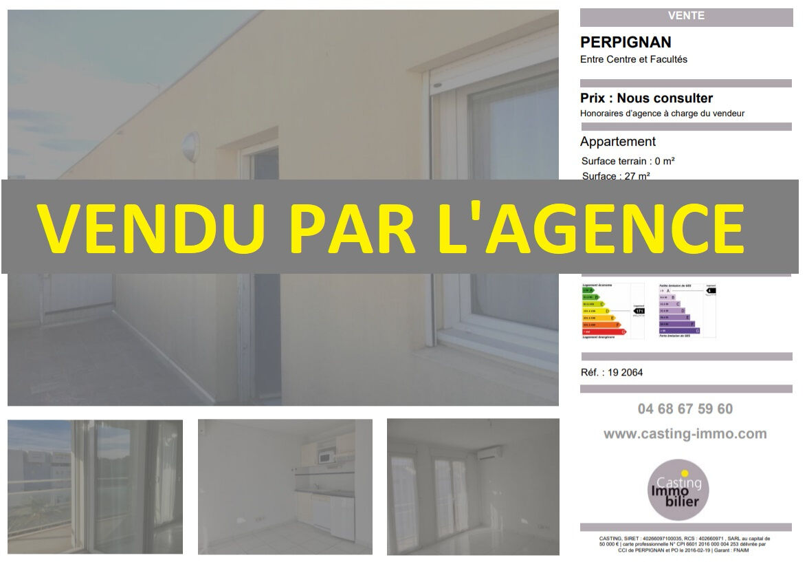 Appartement  T2 à vendre Perpignan 66000