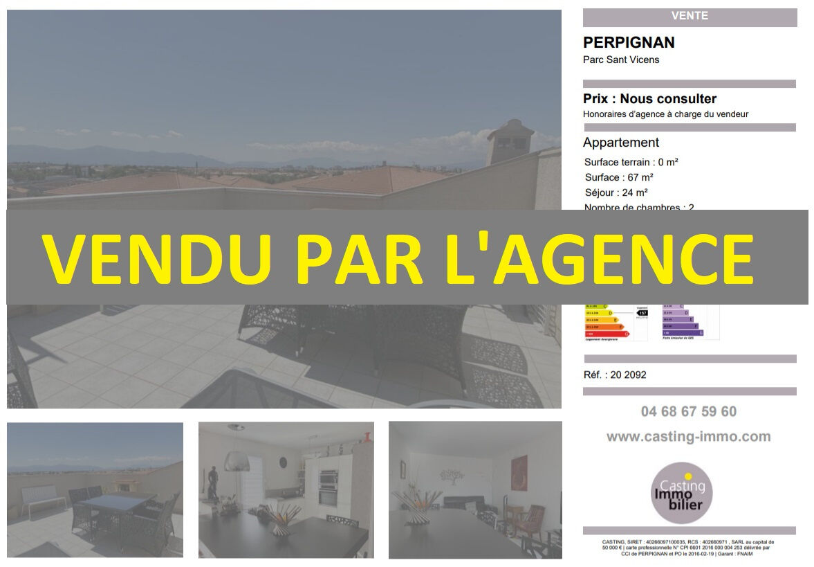 Appartement  T3 à vendre Perpignan 66000