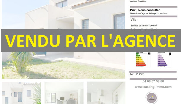 Villa / Maison 5 pièces  à vendre Saleilles 66280