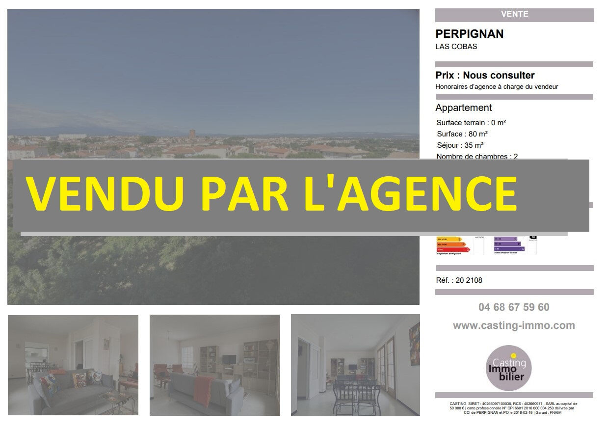 Appartement  T3 à vendre Perpignan 66000