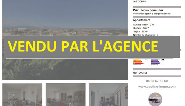 Appartement 3 pièces  à vendre Perpignan 66000