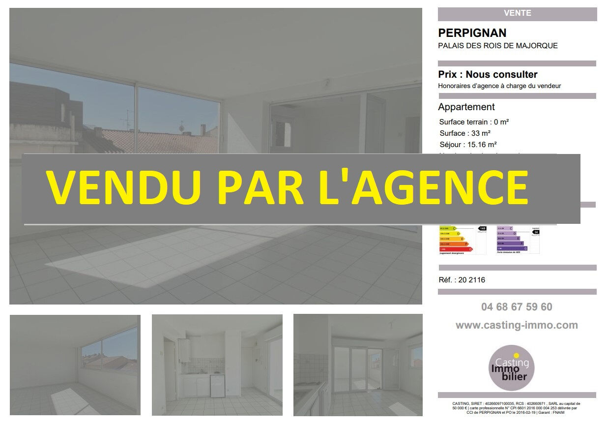 Appartement  T2 à vendre Perpignan 66000