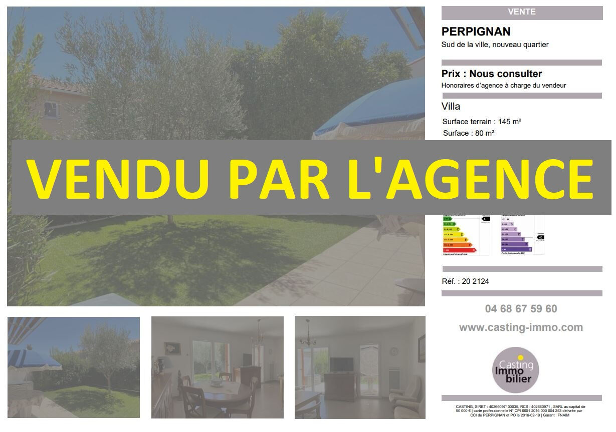 Villa / Maison  T4 à vendre Perpignan 66000