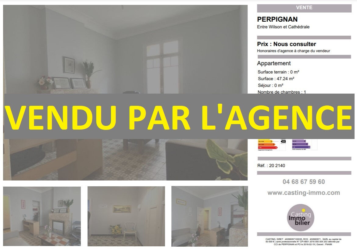 Appartement  T2 à vendre Perpignan 66000