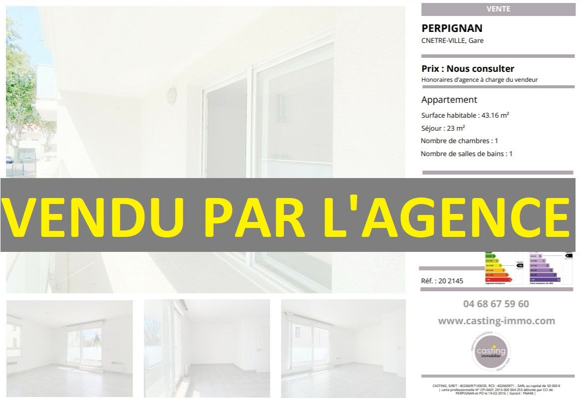 Appartement  T2 à vendre Perpignan 66000