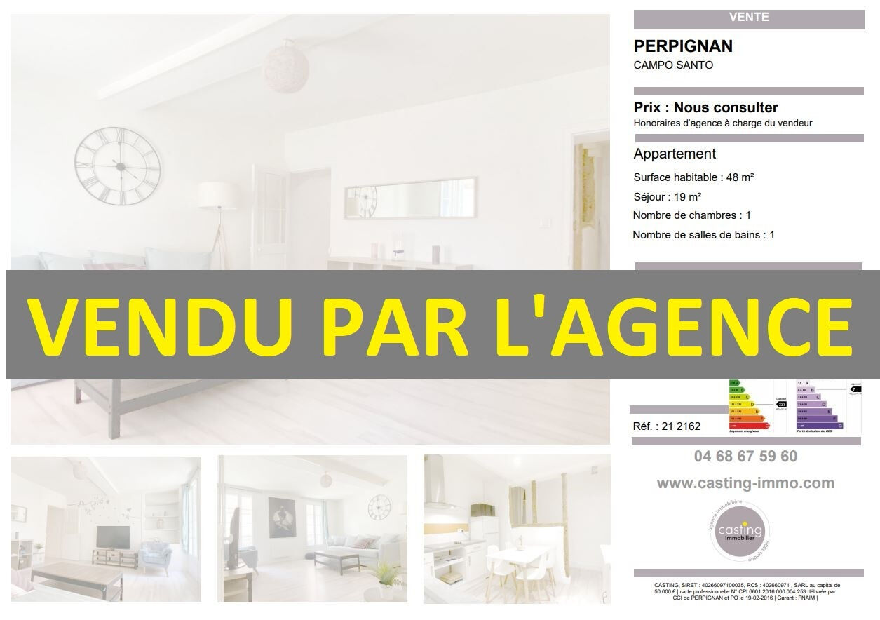 Appartement  T2 à vendre Perpignan 66000