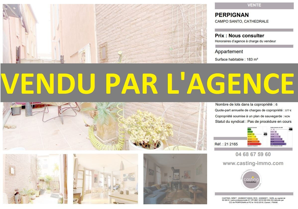 Appartement  T5 à vendre Perpignan 66000