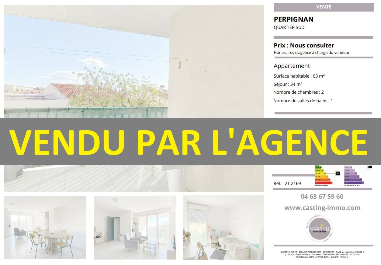 Appartement  T3 à vendre Perpignan 66000