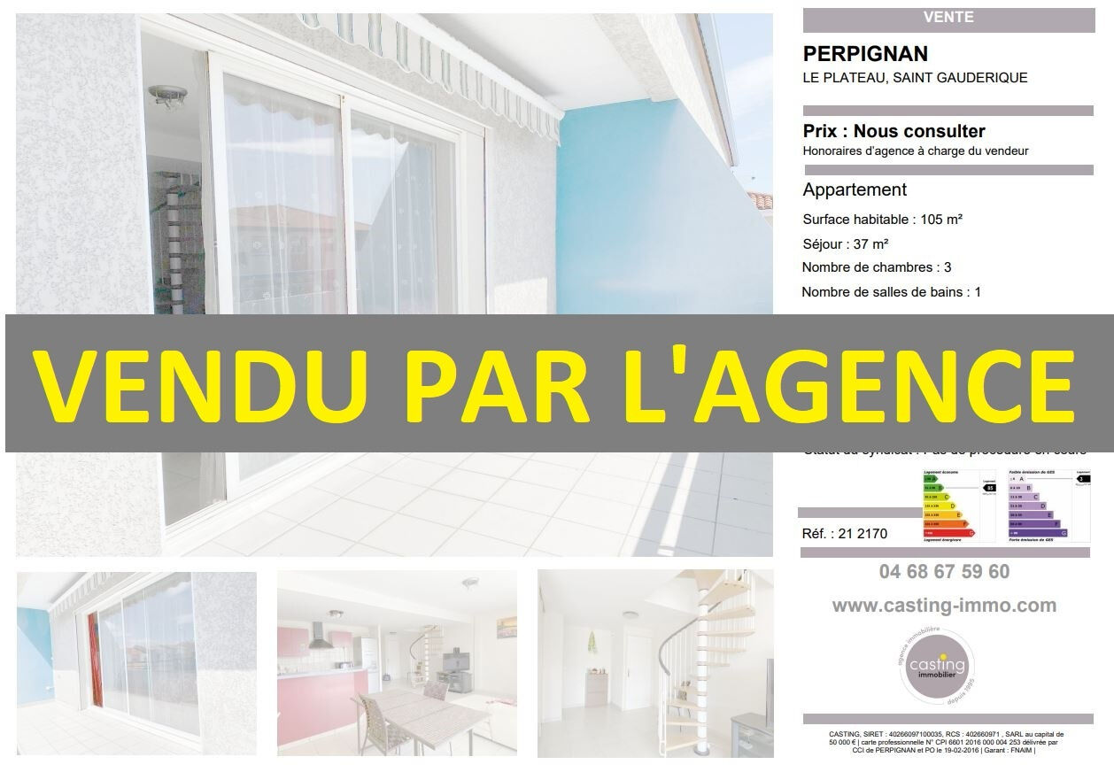 Appartement  T4 à vendre Perpignan 66000