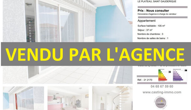Appartement 4 pièces  à vendre Perpignan 66000