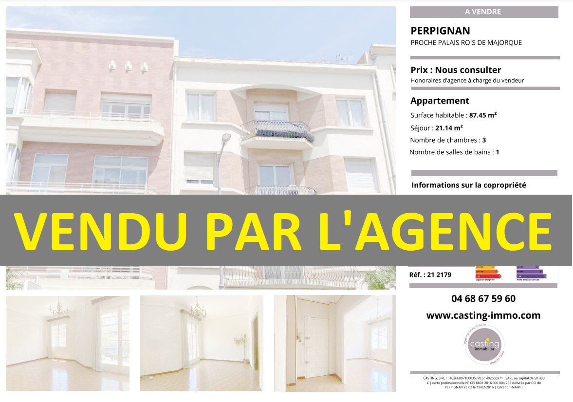 Appartement  T4 à vendre Perpignan 66000