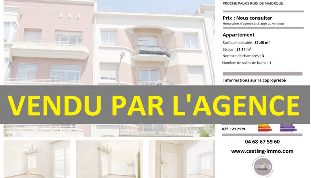 Appartement 4 pièces  à vendre Perpignan 66000