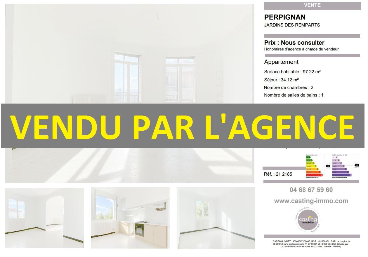 Appartement  T3 à vendre Perpignan 66000