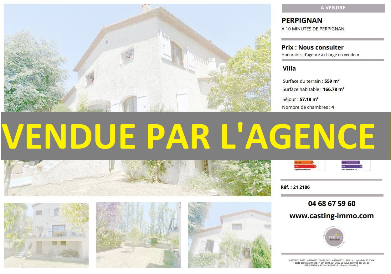 Villa / Maison  T6 à vendre Perpignan 66000