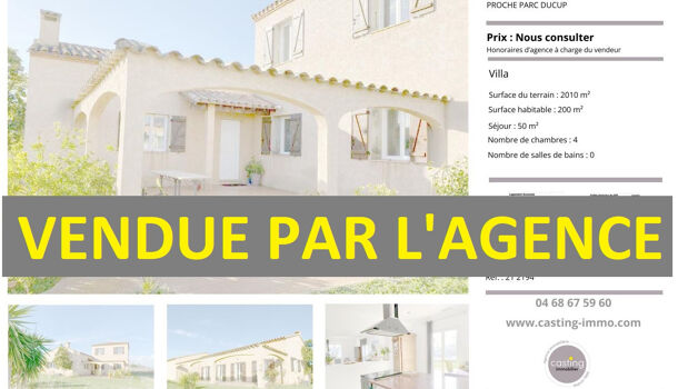 Villa / Maison 6 pièces  à vendre Perpignan 66000