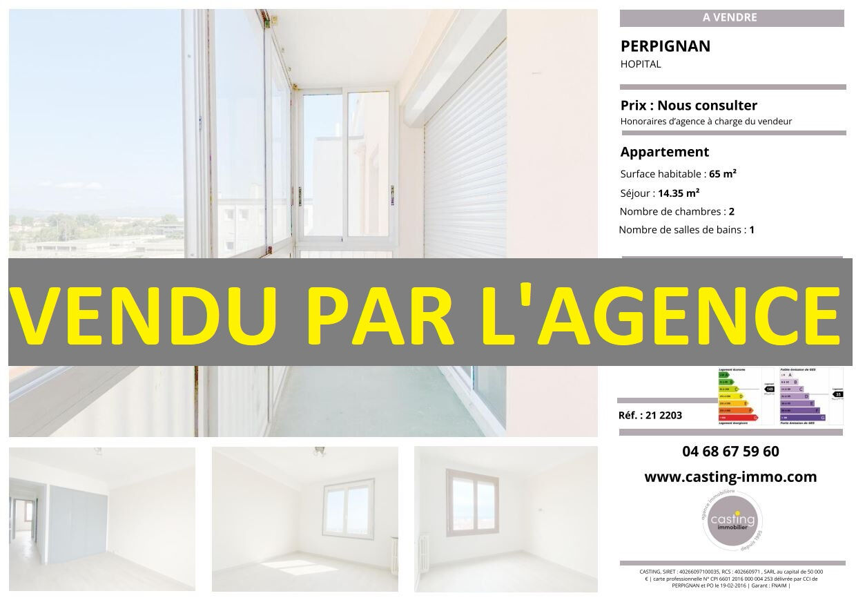 Appartement  T3 à vendre Perpignan 66000