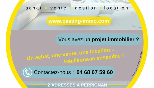 Appartement 3 pièces  à vendre Perpignan 66000