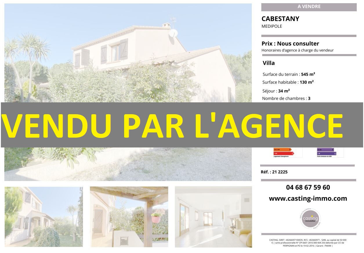 Villa / Maison  T6 à vendre Cabestany 66330