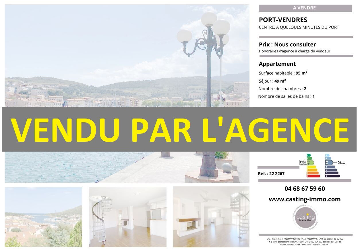 Appartement  T4 à vendre Port-Vendres 66660