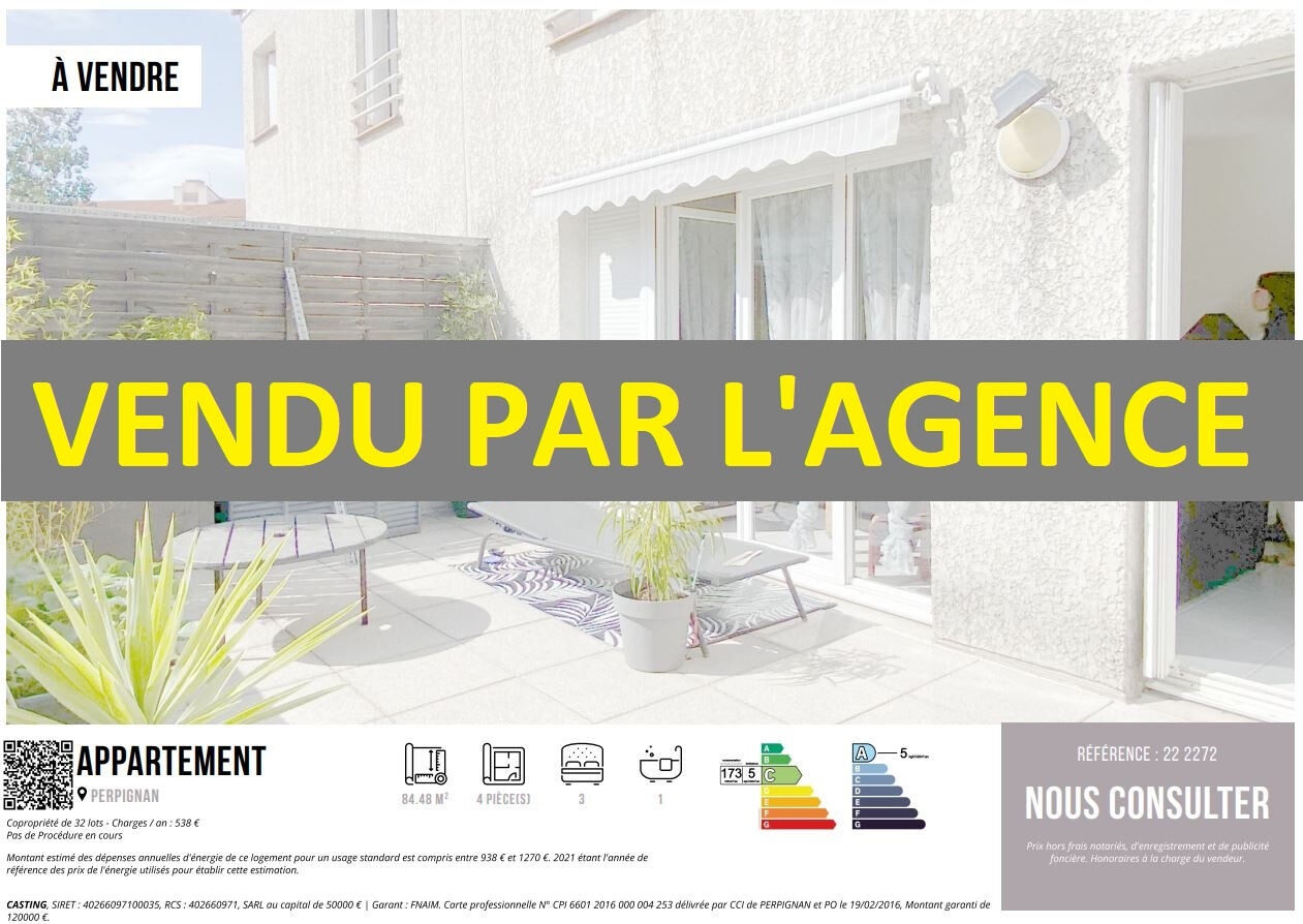 Appartement  T4 à vendre Perpignan 66000