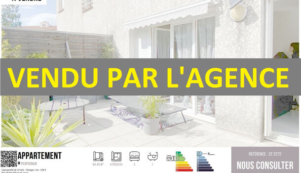 Appartement 4 pièces  à vendre Perpignan 66000