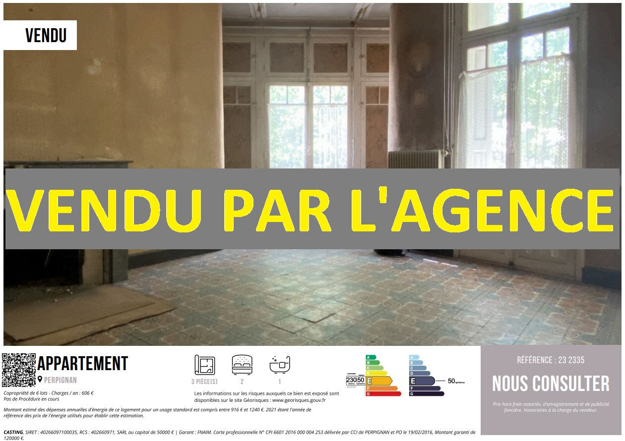 Appartement  T3 à vendre Perpignan 66000