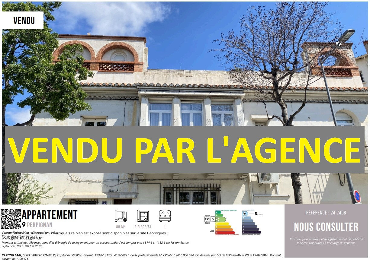 Appartement  T2 à vendre Perpignan 66000