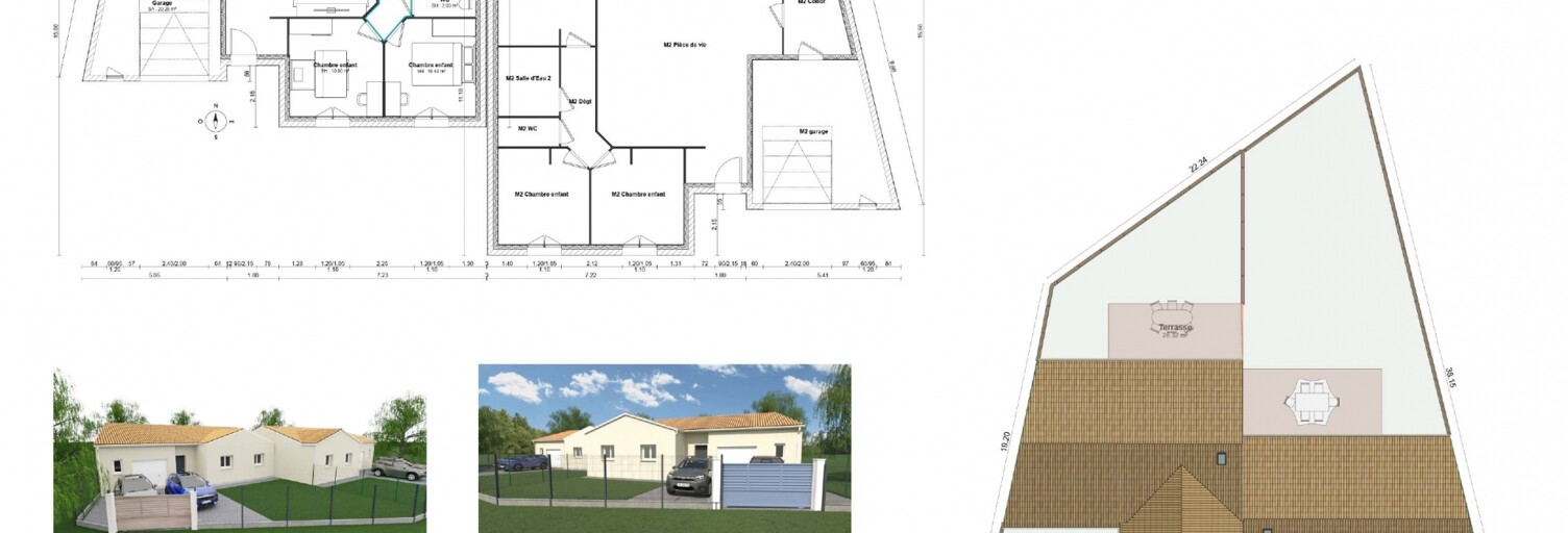 Terrain  814 m² à vendre à Saint-Mars-de-Coutais (44680)