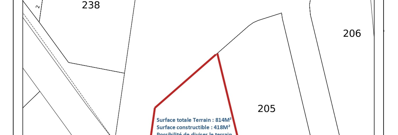 Terrain  814 m² à vendre à Saint-Mars-de-Coutais (44680)