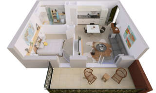 Appartement 2 Pièces 41 m² à vendre à Cransac-les-Thermes (12110)