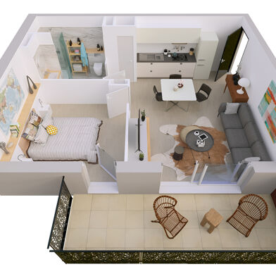 Appartement 2 pièces 98500 €