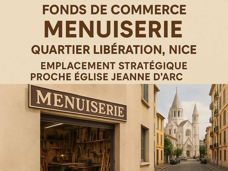 NICE - LIBERATION - Fonds de commerce menuiserie — photo 1