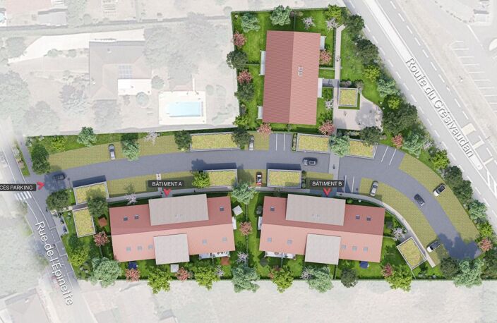 CHAPAREILLAN- APPARTEMENT T3 DE 62,72 m² AVEC BALCON — photo 4
