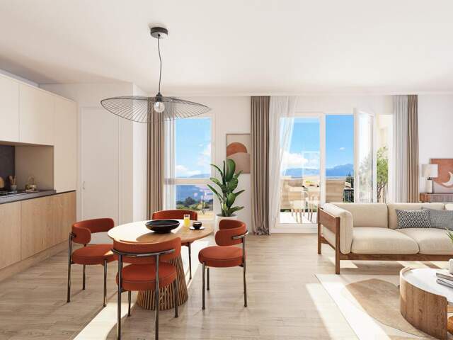 CHAPAREILLAN- APPARTEMENT T2 DE 44,10 m² AVEC BALCON - DERNIER ETAGE — photo du bien