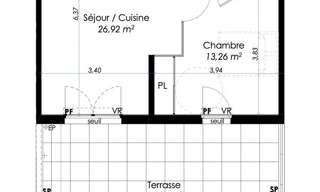 Appartement 2 Pièces  m² à vendre à La Seyne-sur-Mer (83500)