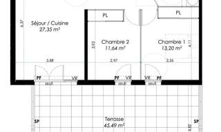 Appartement 3 Pièces  m² à vendre à La Seyne-sur-Mer (83500)