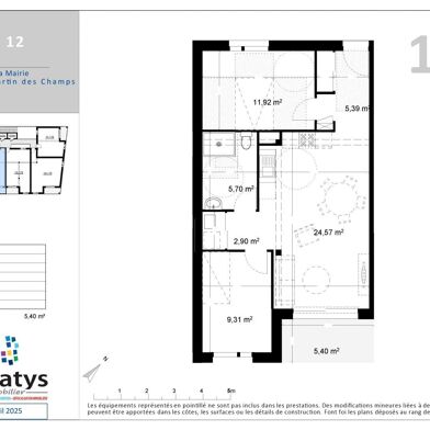 Appartement 3 pièces 232648 €