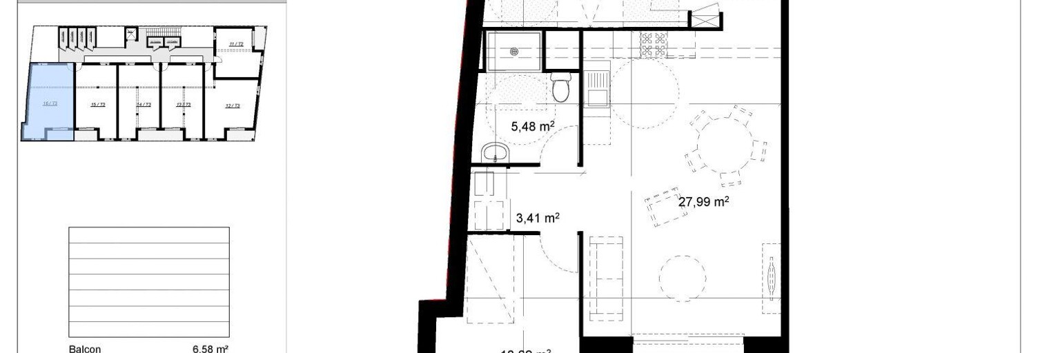 Appartement 3 Pièces 64 m² à vendre à Saint-Martin-des-Champs (29600)