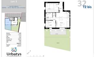 Appartement 3 Pièces 50 m² à vendre à Saint-Martin-des-Champs (29600)
