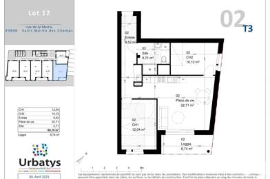Appartement 3 pièces 233792 €