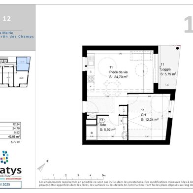 Appartement 2 pièces 167440 €