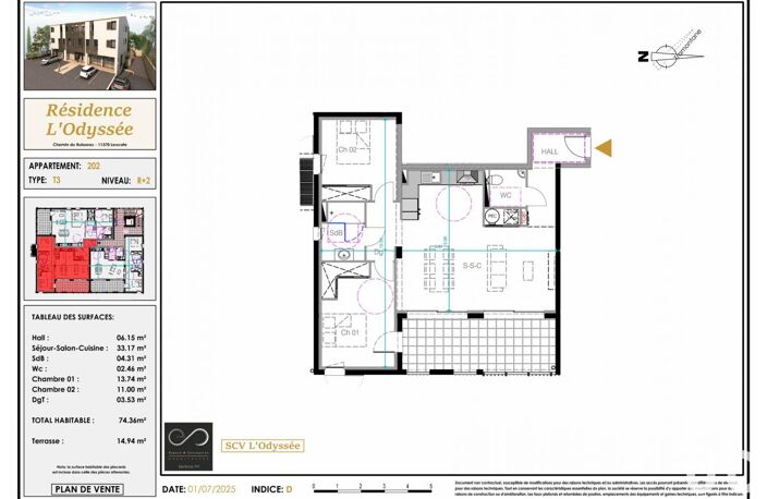 Vente Appartement 3 pièces — photo 2