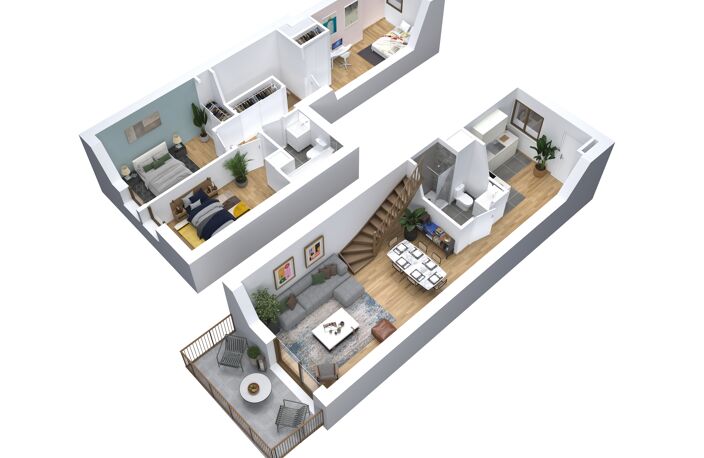 Vente programme neuf T2, T3, T4 42 à 85 m² Nanterre (92000) — photo 3