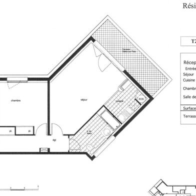 Appartement 2 pièces 153900 €