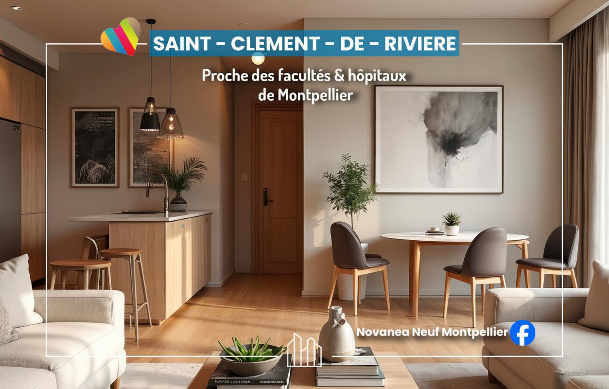 Appartement neuf 2 pièces 42 m² Saint-Clément-de-Rivière 34980