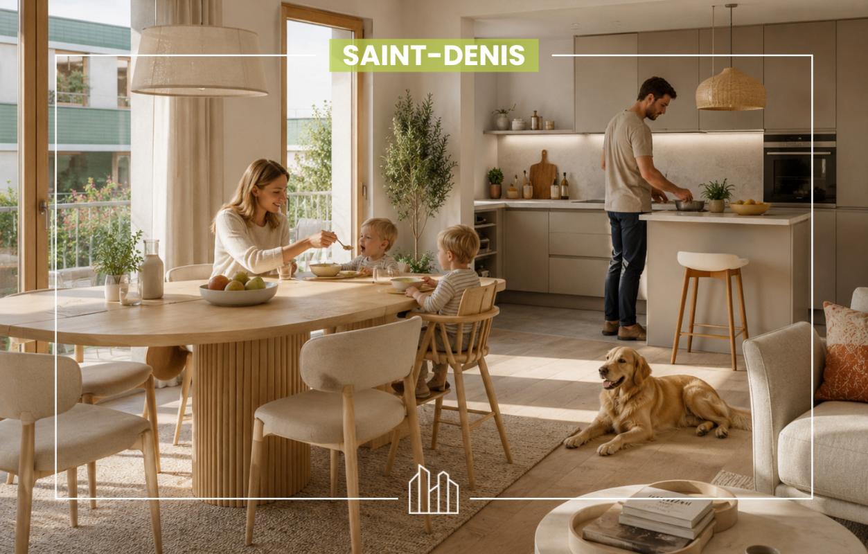Saint-Denis Appartement 3 pièces 66 m²
