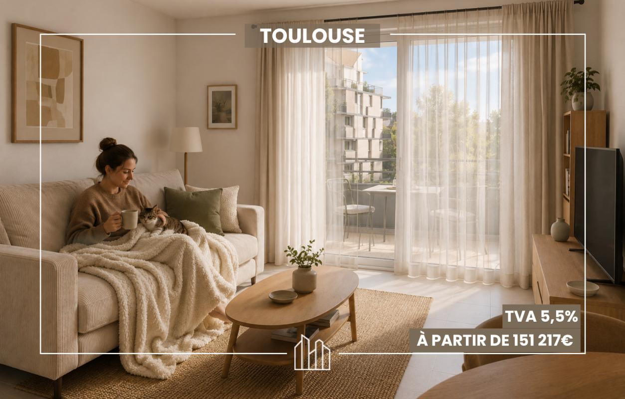 T2 – TVA RÉDUITE,&nbsp;
                                                                                      Appartement neuf
                                                                                     Toulouse&nbsp-&nbsp
                                                                                     31100