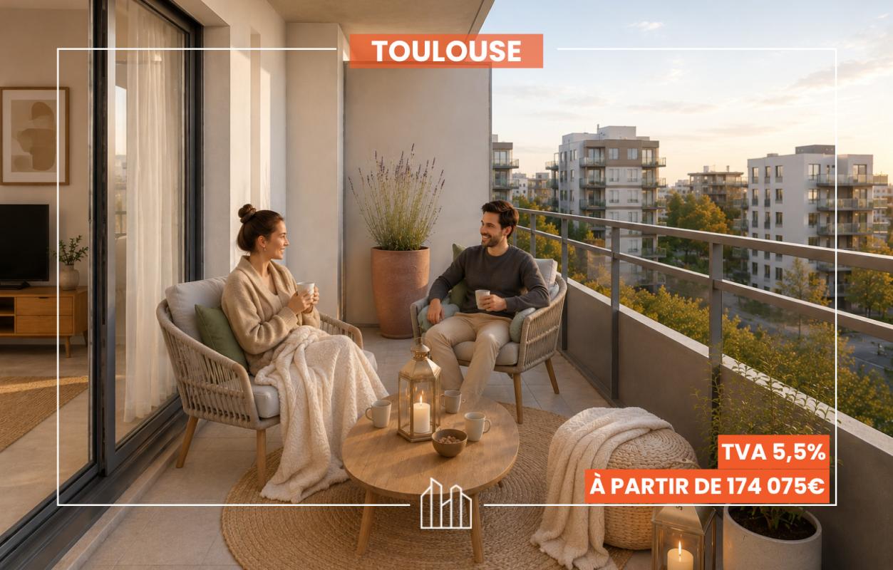UN T3 LUMINEUX - TVA 5.5%,&nbsp;
                                                                                      Appartement neuf
                                                                                     Toulouse&nbsp-&nbsp
                                                                                     31100